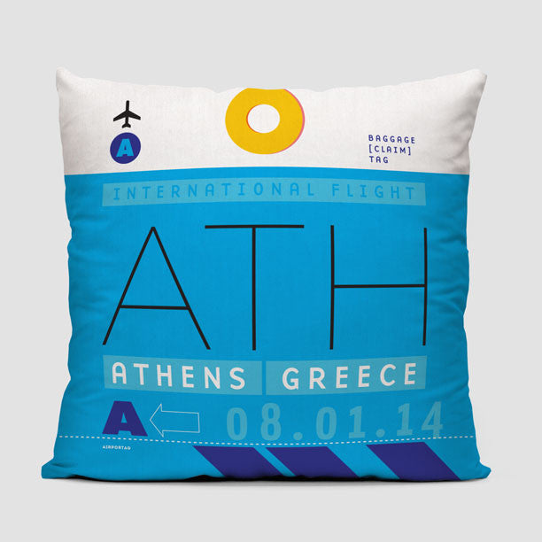 ATH - Throw Pillow - Airportag