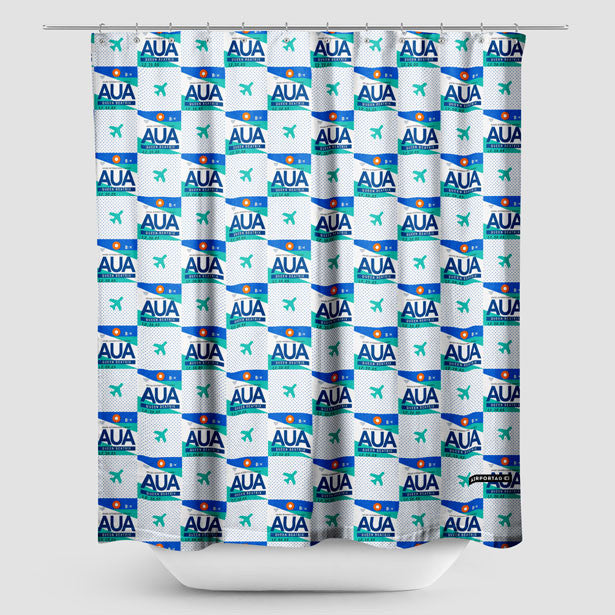 AUA - Shower Curtain - Airportag