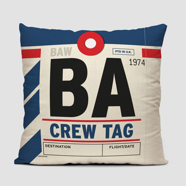 BA - Throw Pillow - Airportag