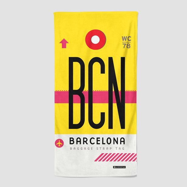 BCN - Beach Towel - Airportag
