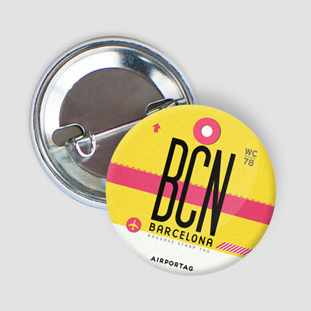 pinback-button-el-prat-airport-barcelona-spain-iata-code-bcn