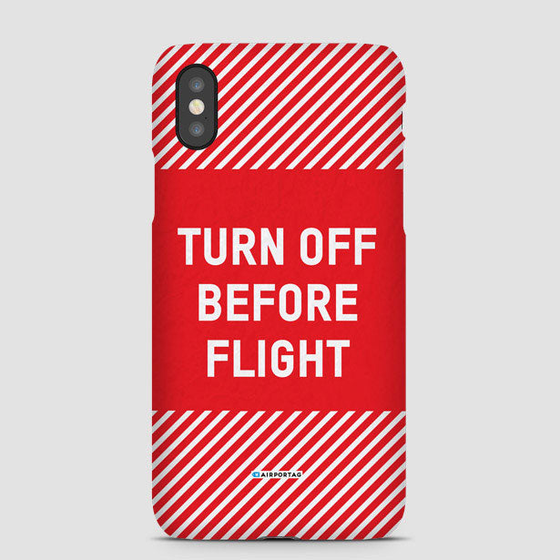 Turn Off Before Flight - Phone Case - Airportag