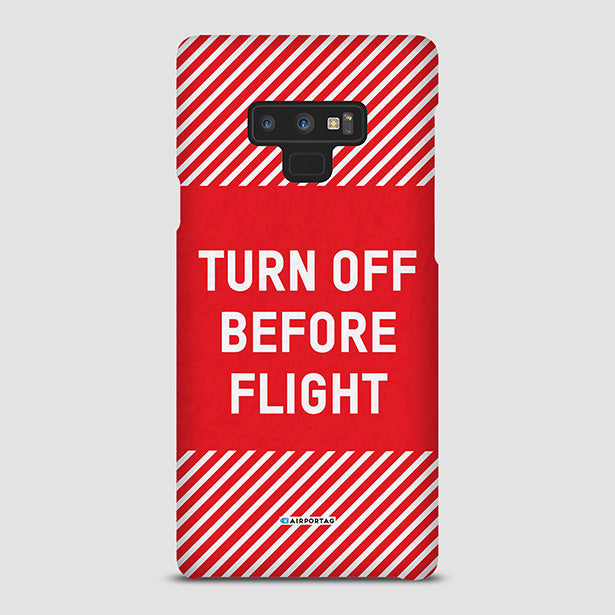 Turn Off Before Flight - Phone Case airportag.myshopify.com