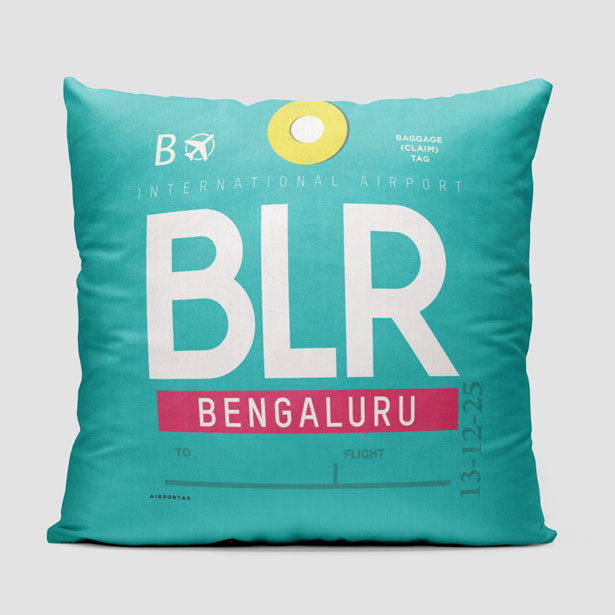 BLR - Throw Pillow - Airportag
