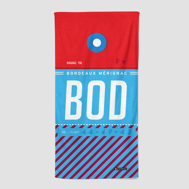 BOD - Beach Towel - Airportag