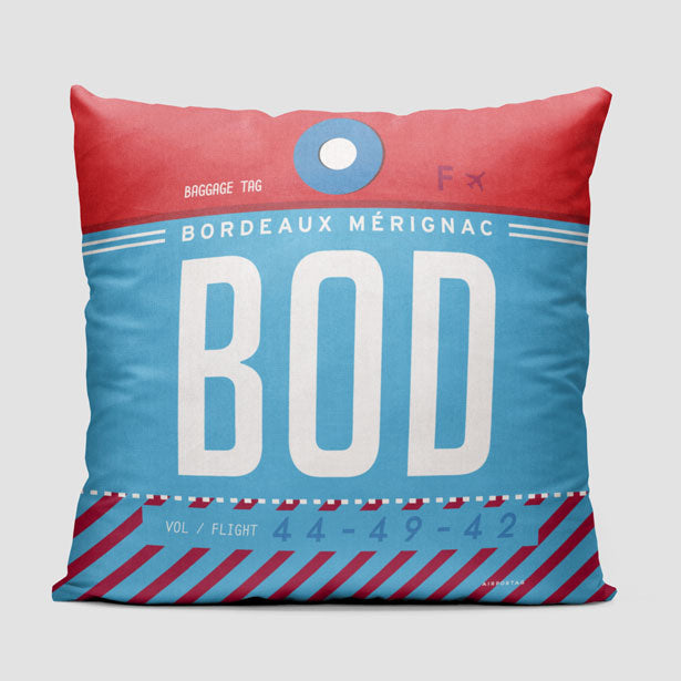 BOD - Throw Pillow - Airportag