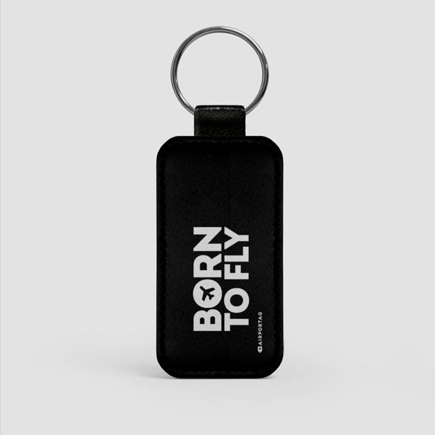 Born To Fly - Leather Keychain - Airportag