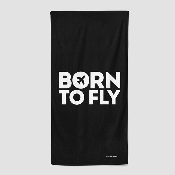 Born To Fly - Beach Towel - Airportag