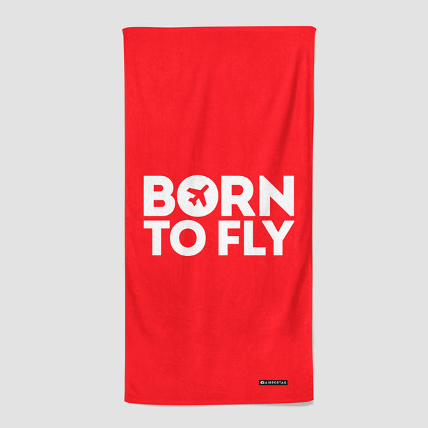 Born To Fly - Beach Towel - Airportag