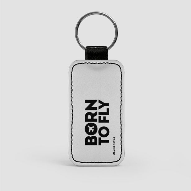 Born To Fly - Leather Keychain - Airportag