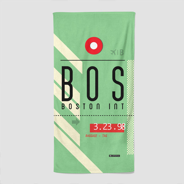 BOS - Beach Towel - Airportag