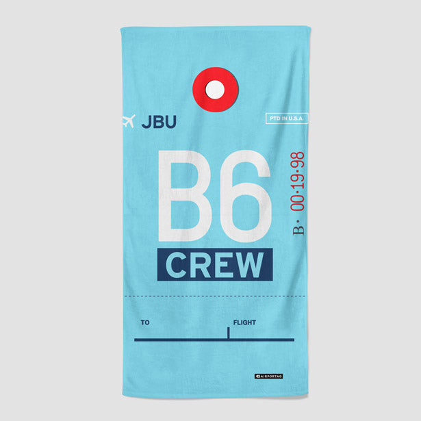 B6 - Beach Towel - Airportag