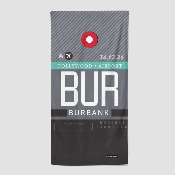 BUR - Beach Towel - Airportag