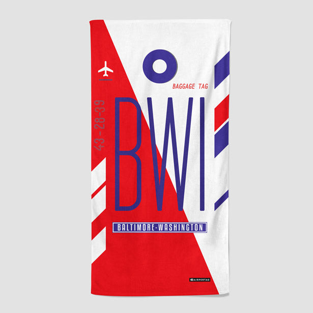 BWI - Beach Towel - Airportag