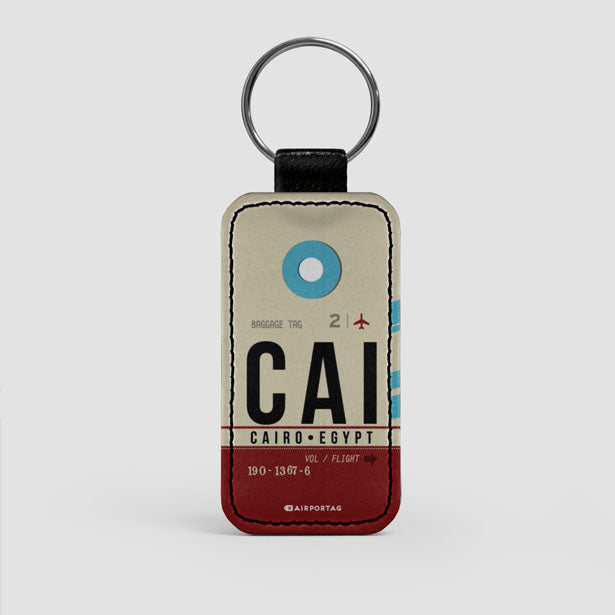 CAI - Leather Keychain - Airportag