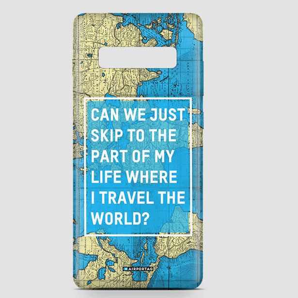 Can We Just - World Map - Phone Case - Airportag