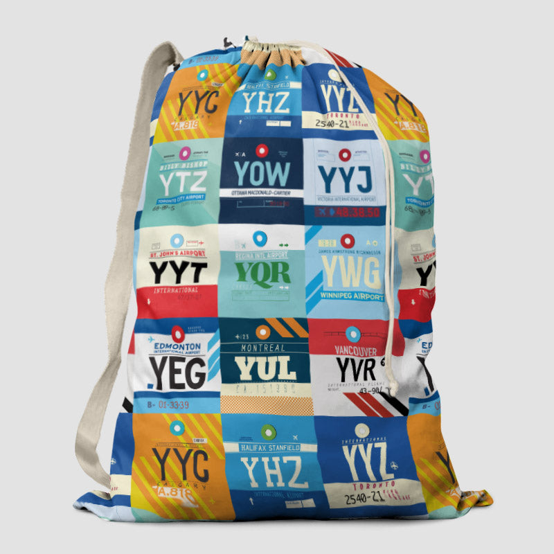 Canadian Airports - Laundry Bag - Airportag