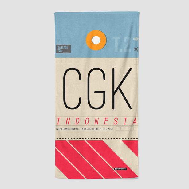 CGK - Beach Towel - Airportag