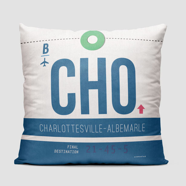 CHO - Throw Pillow - Airportag