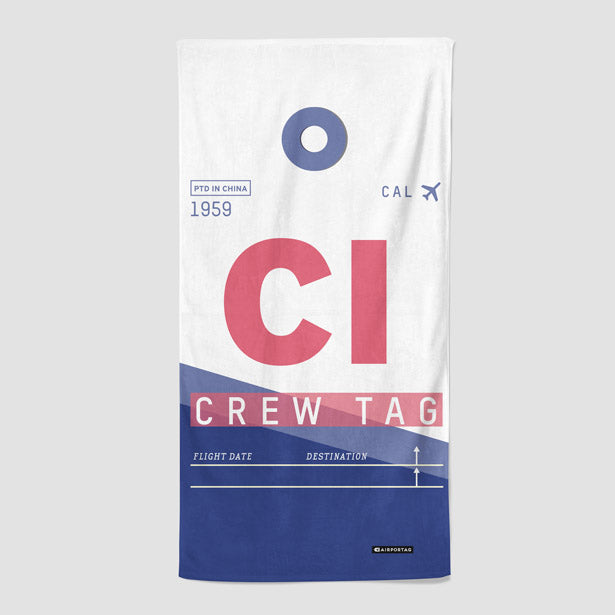 CI - Beach Towel - Airportag