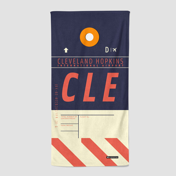 CLE - Beach Towel - Airportag