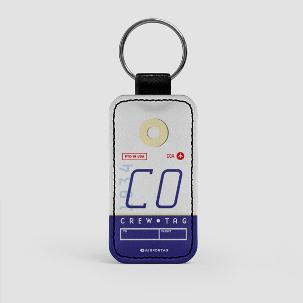 CO - Leather Keychain - Airportag