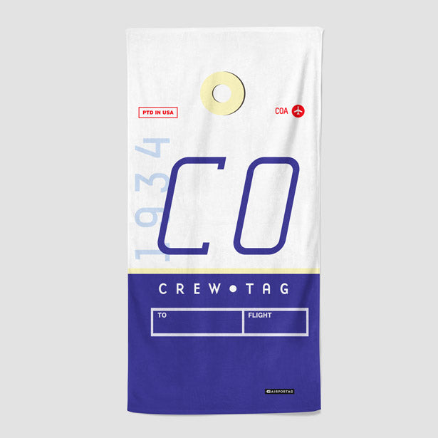 CO - Beach Towel - Airportag