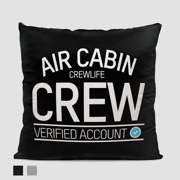 CREW Letters - Throw Pillow - Airportag