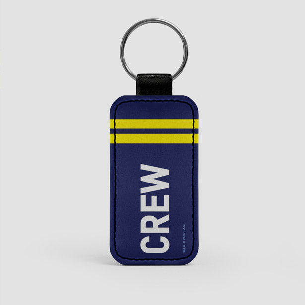 Crew Insignia  - Leather Keychain - Airportag