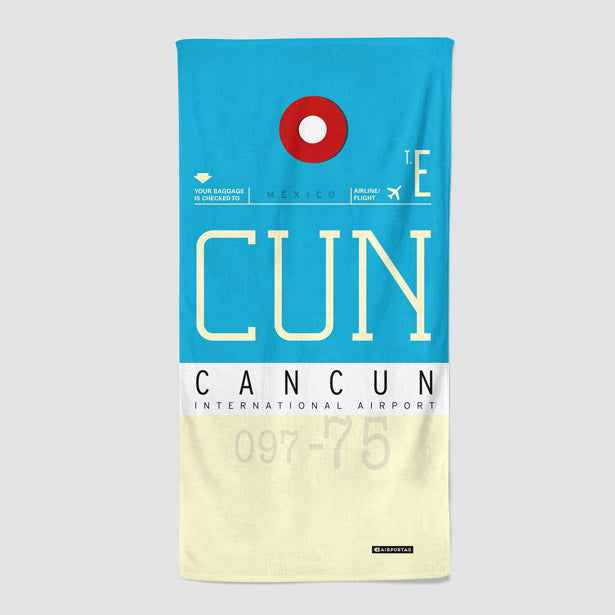 CUN - Beach Towel - Airportag