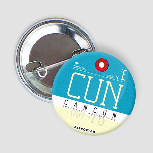 Pinback Button Cancún International Airport Cancún, México IATA