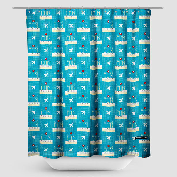 CUN - Shower Curtain - Airportag
