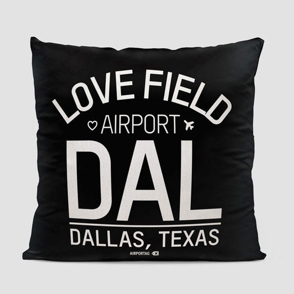 DAL Letters - Throw Pillow - Airportag