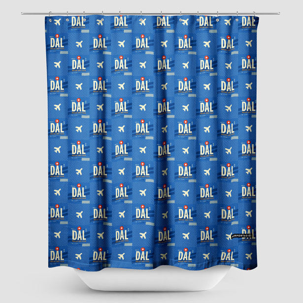 DAL - Shower Curtain - Airportag