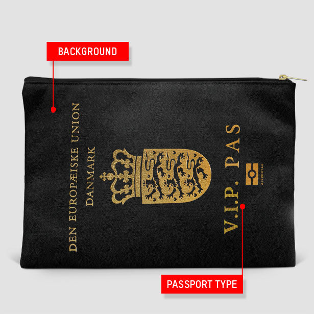 Denmark - Passport Pouch Bag - Airportag