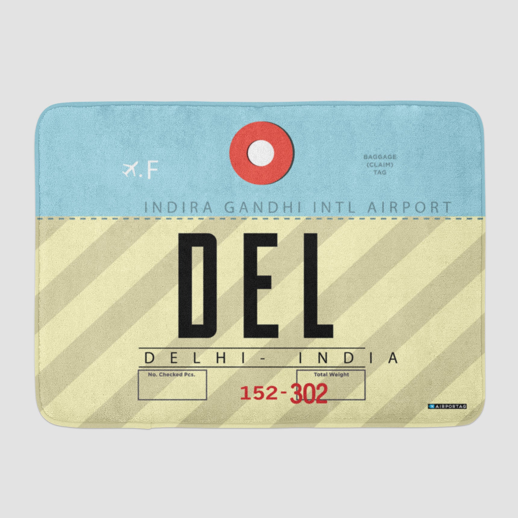 DEL - Bath Mat - Airportag