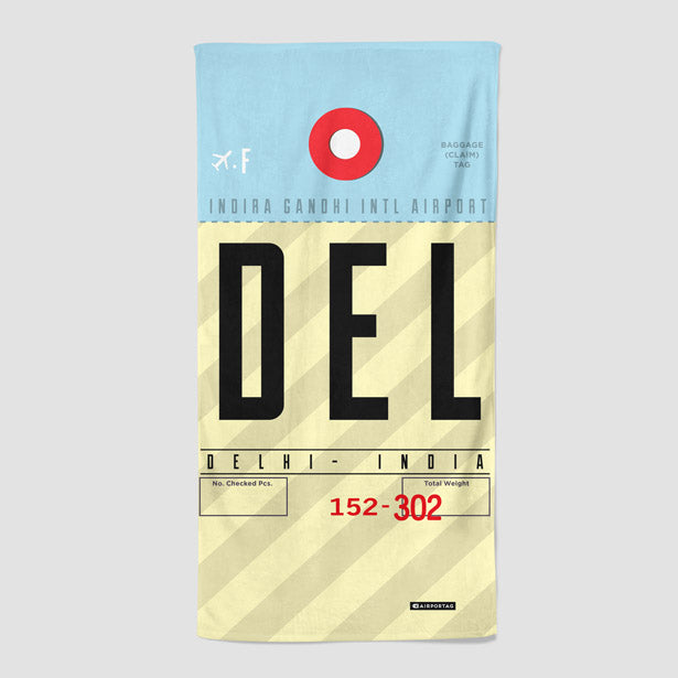 DEL - Beach Towel - Airportag