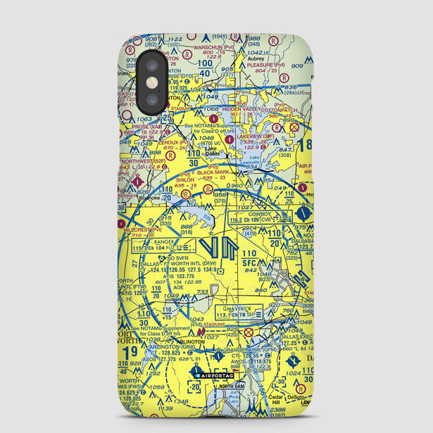 DFW Sectional - Phone Case - Airportag