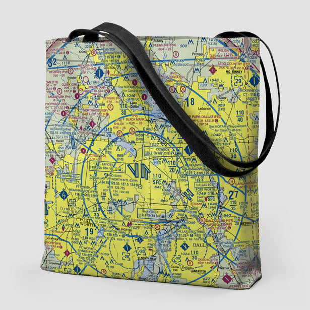 DFW Sectional - Tote Bag - Airportag
