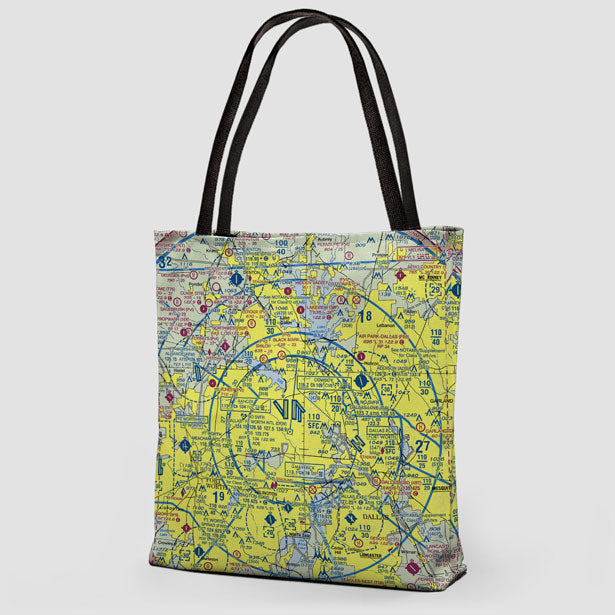 DFW Sectional - Tote Bag - Airportag
