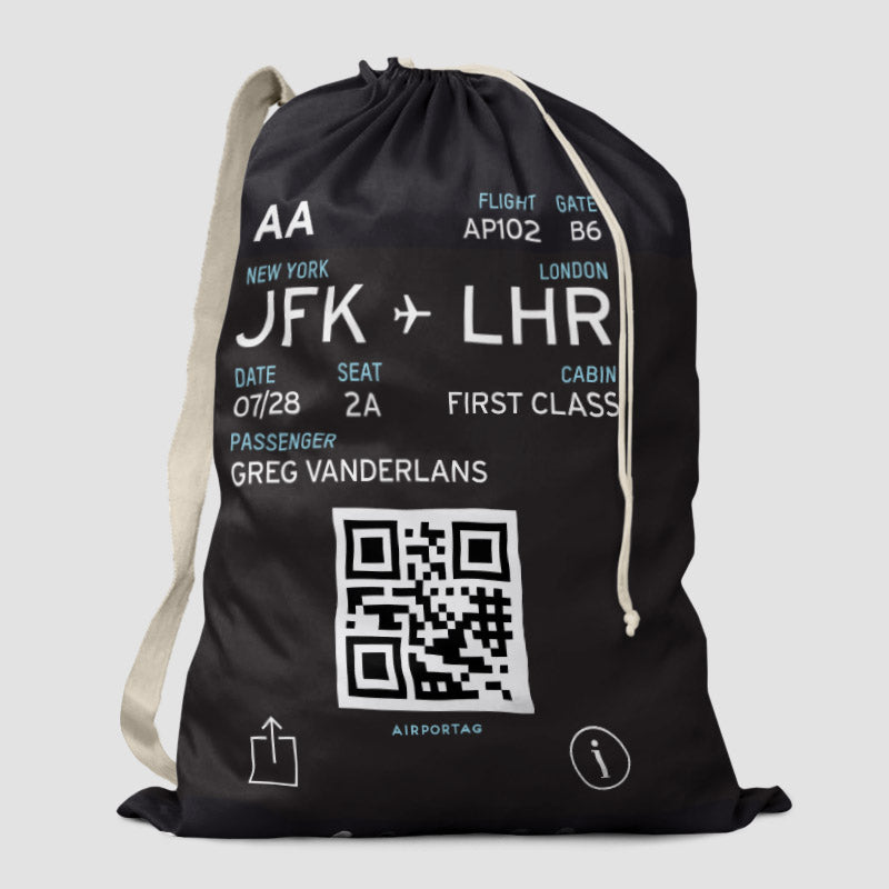 Digital Boarding Pass - Laundry Bag - Airportag