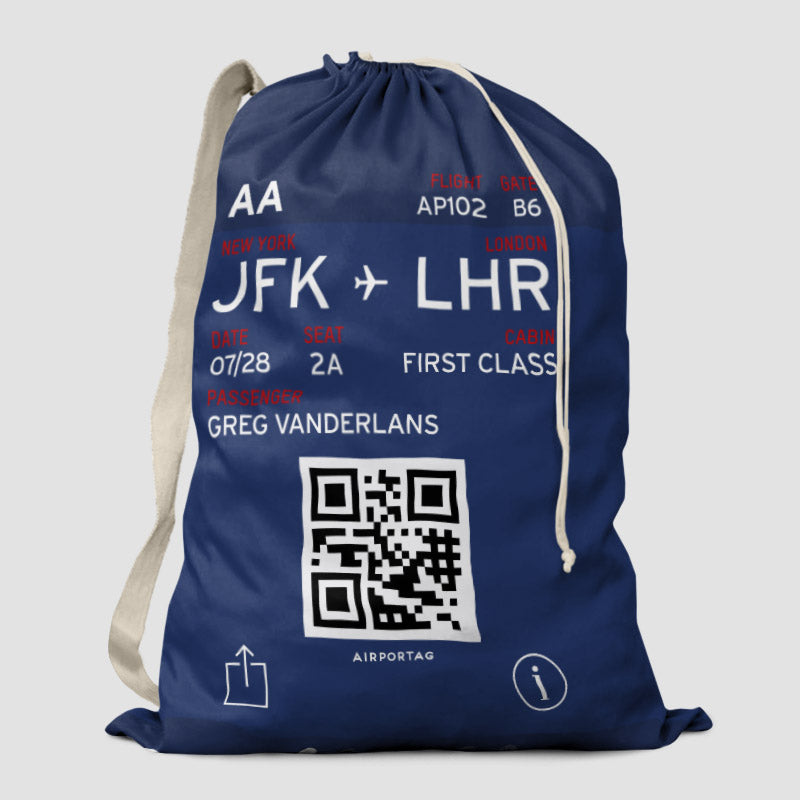 Digital Boarding Pass - Laundry Bag - Airportag