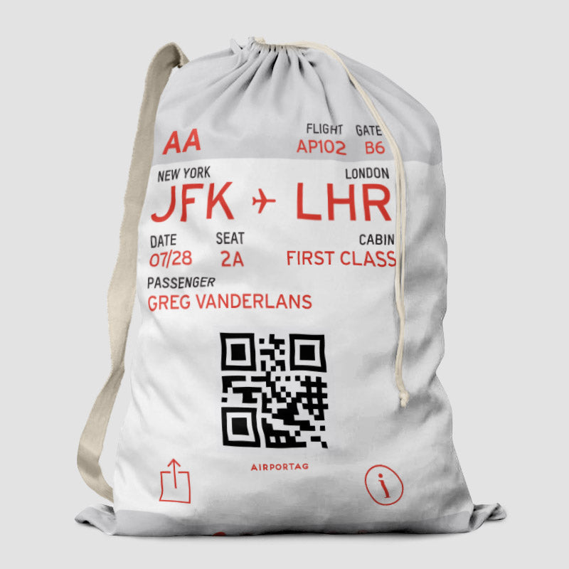 Digital Boarding Pass - Laundry Bag - Airportag