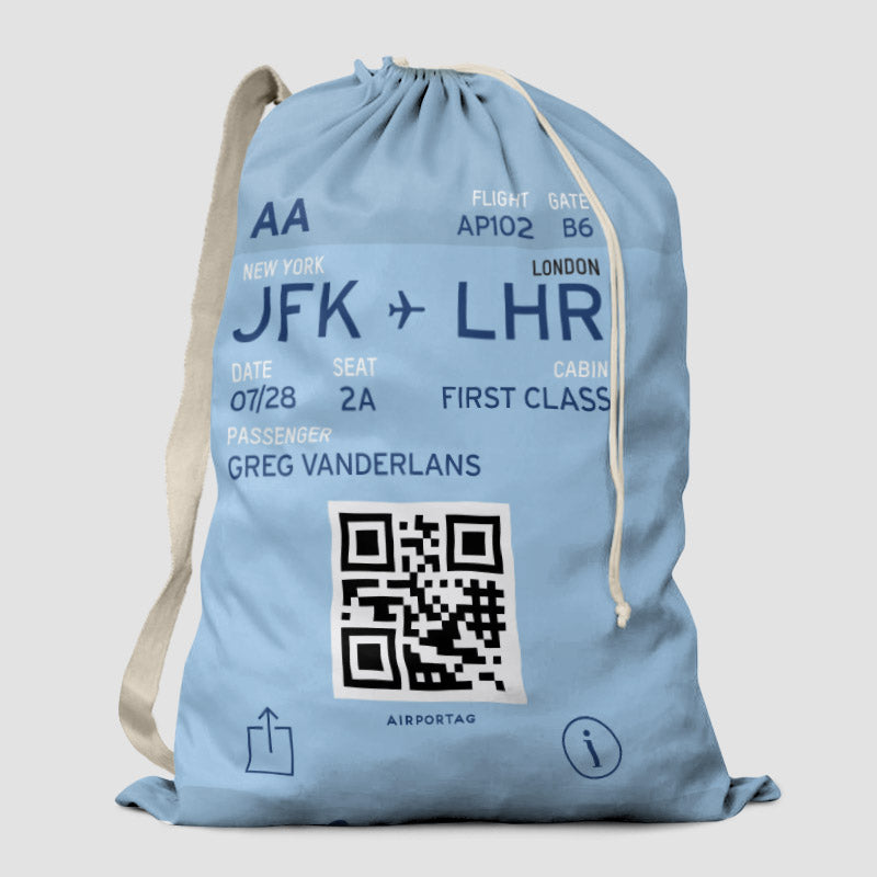 Digital Boarding Pass - Laundry Bag - Airportag