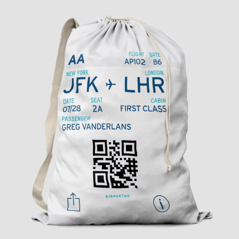 Digital Boarding Pass - Laundry Bag - Airportag