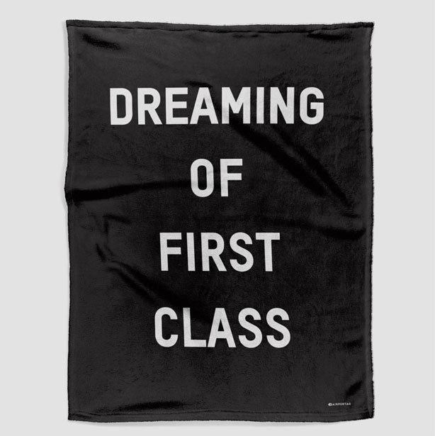 Dreaming of First Class - Blanket - Airportag