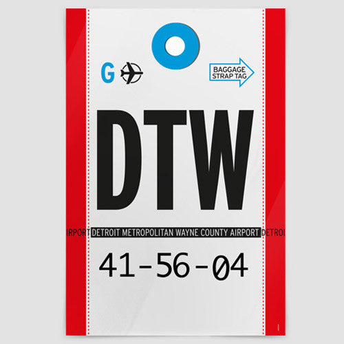 DTW - Poster - Airportag