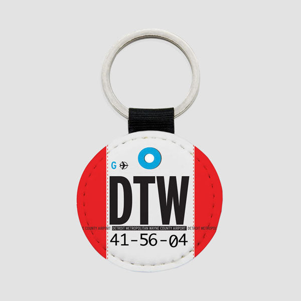 DTW - Round Keychain