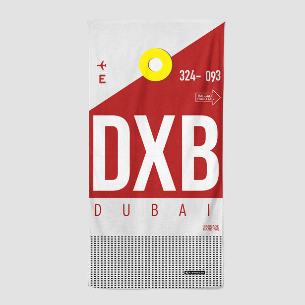 DXB - Beach Towel - Airportag