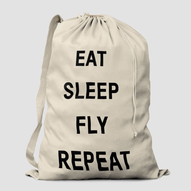 Eat Sleep Fly - Laundry Bag - Airportag